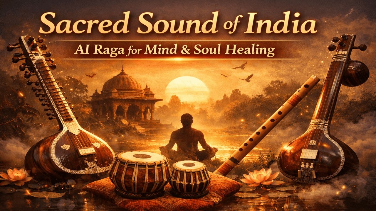 Sacred Sound of India 🇮🇳 AI Raga for Mind & Soul Healing @RagaVerseAI