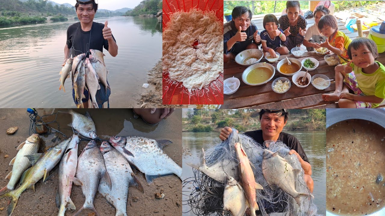 Eating rice noodles with flsh curry 🍛 အီၣ်ခီနီအးထံလၢညၣ်သူမွဲ