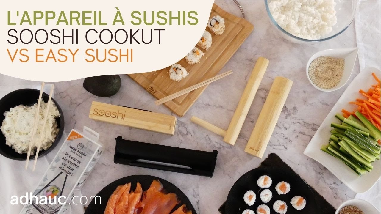 Ad'hauc - L'appareil à sushis Sooshi COOKUT vs l'appareil EASY SUSHI