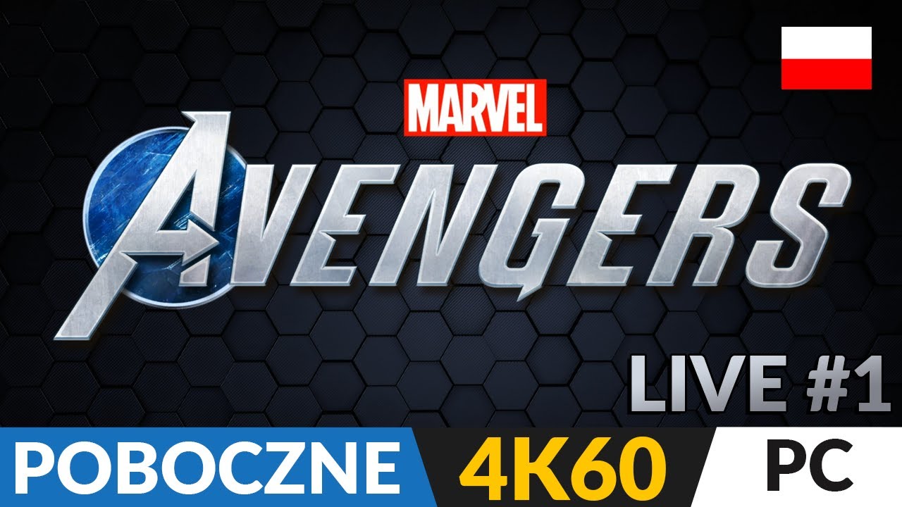 Marvel's Avengers PL 💪 LIVE #1 - poboczne 💥 Iron Hulk