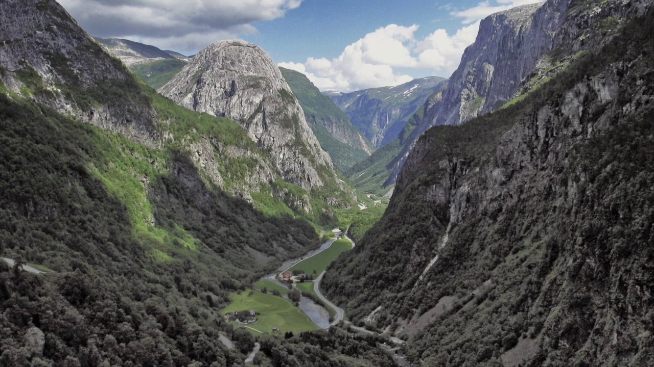 Driving Down The Steepest Road In Europa - Stalheimklevi Norway