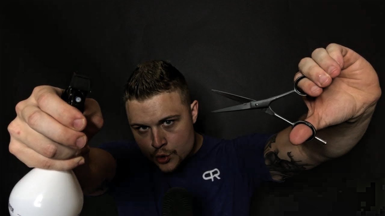 ASMR HAIRCUT With Inaudible Whispering