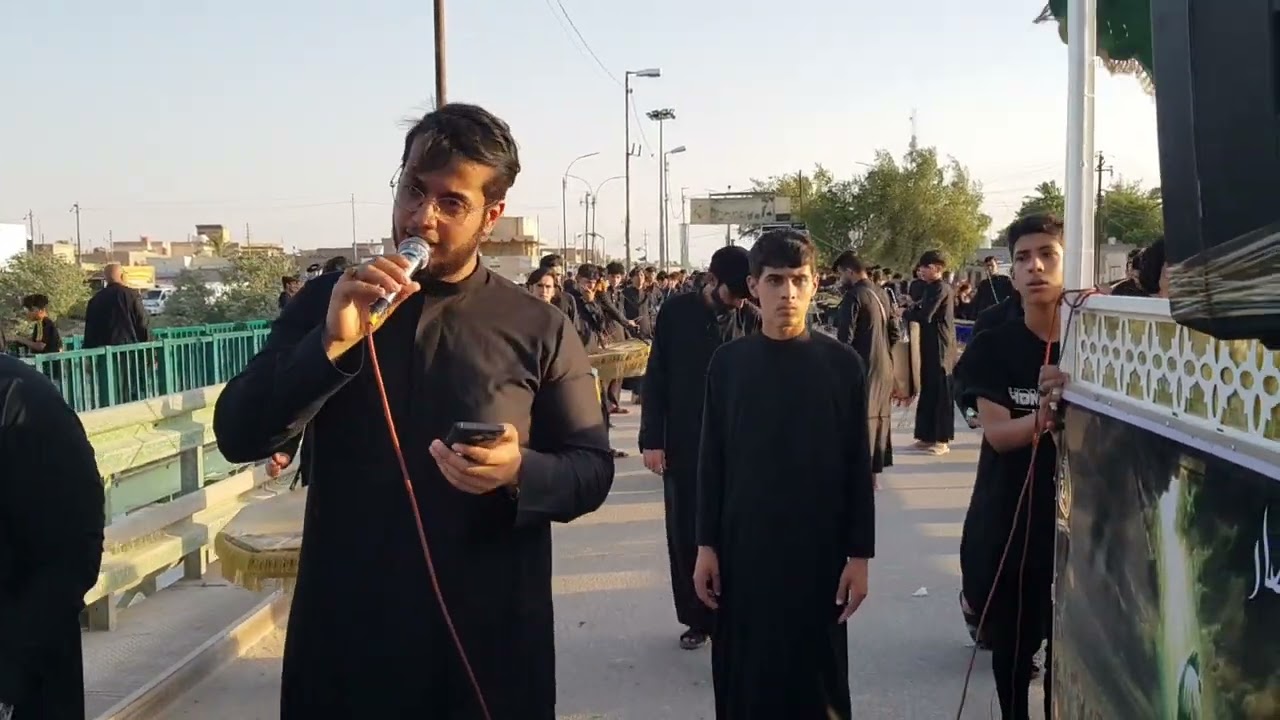 ١٢ يوليو ٢٠٢٤ موكب شيخ الانصار ( ر ض)  الرادود ملا علي الزينبي اليوم الخامس