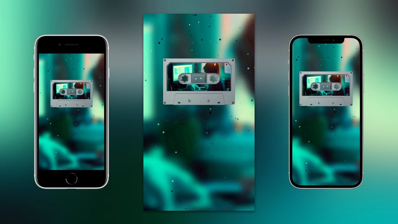 Light Art Cassette with Rising Color Palette Particles | Spotify Canvas Video Demo