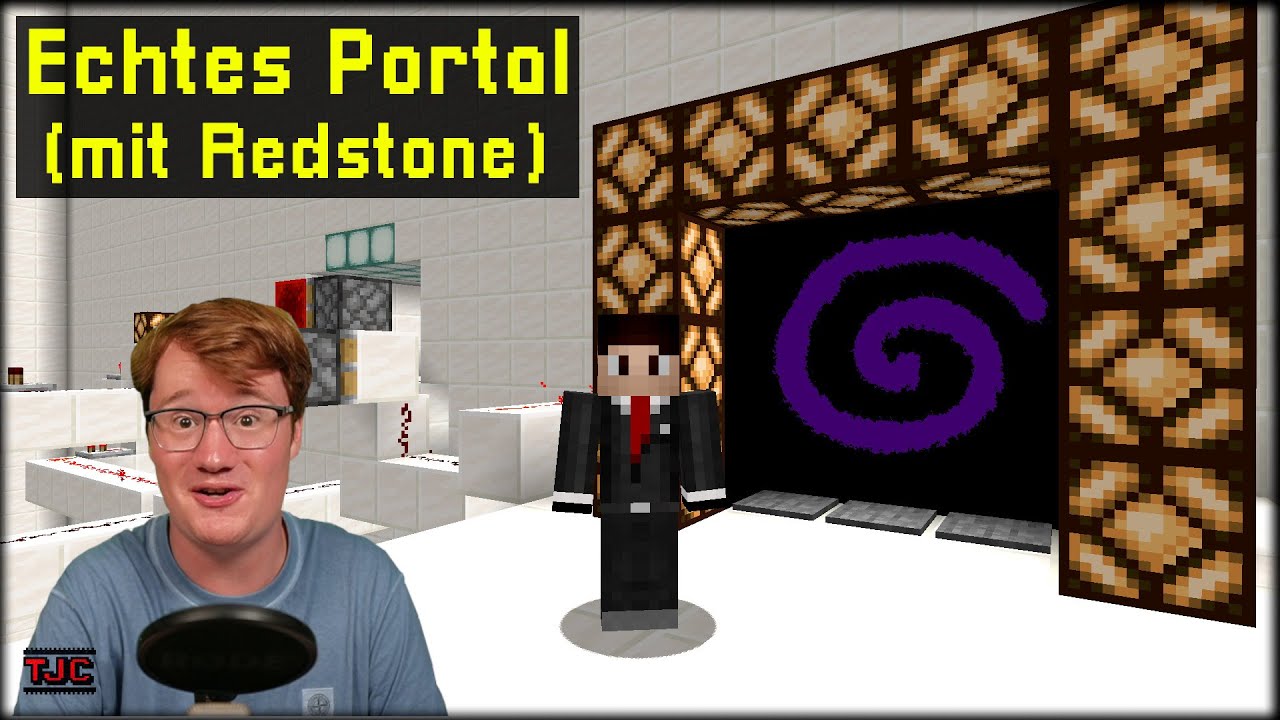 Ein ECHTES PORTAL per REDSTONE (kein Fake) - SO GEHT ES
