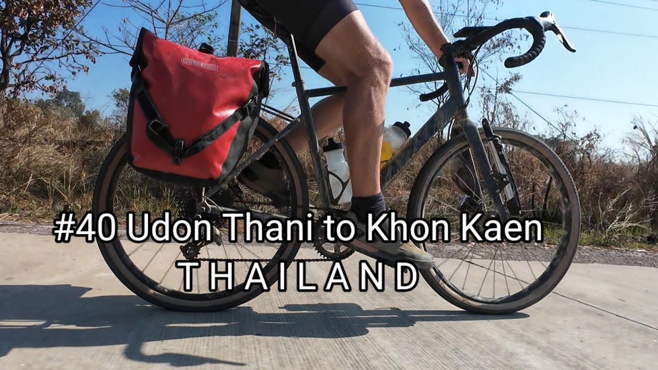 40th ride to Khon Kaen Super fast day, first 100 km in 3 h 38 mins. Not bad with bags and knoblies.