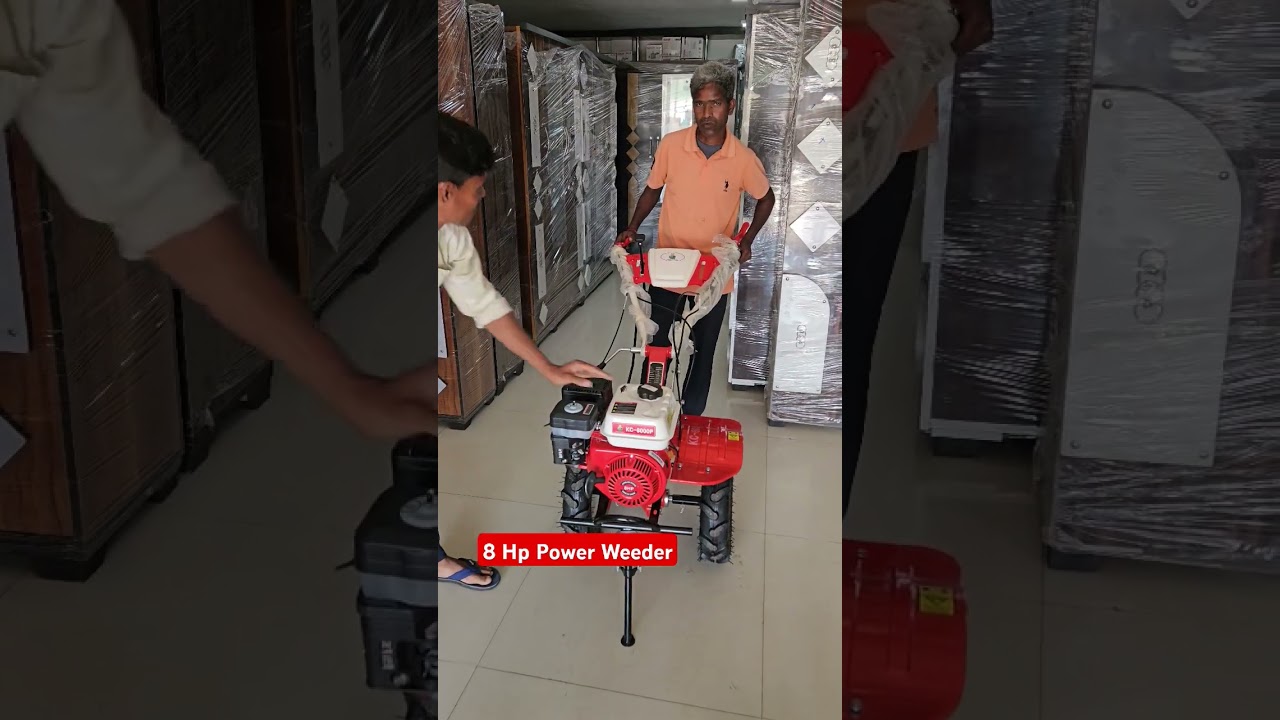 kisan Crown 8 Hp petrol Engine Power Weeder #cultivator #farmingmachinery #farming #agrifuture
