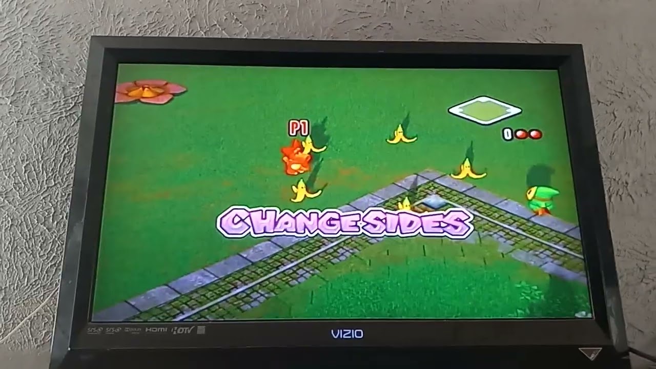 Mario Super Sluggers Yoshi Eggs (P1) VS. Wario Muscles (CPU) in DK Jungle at Night (Last Part)