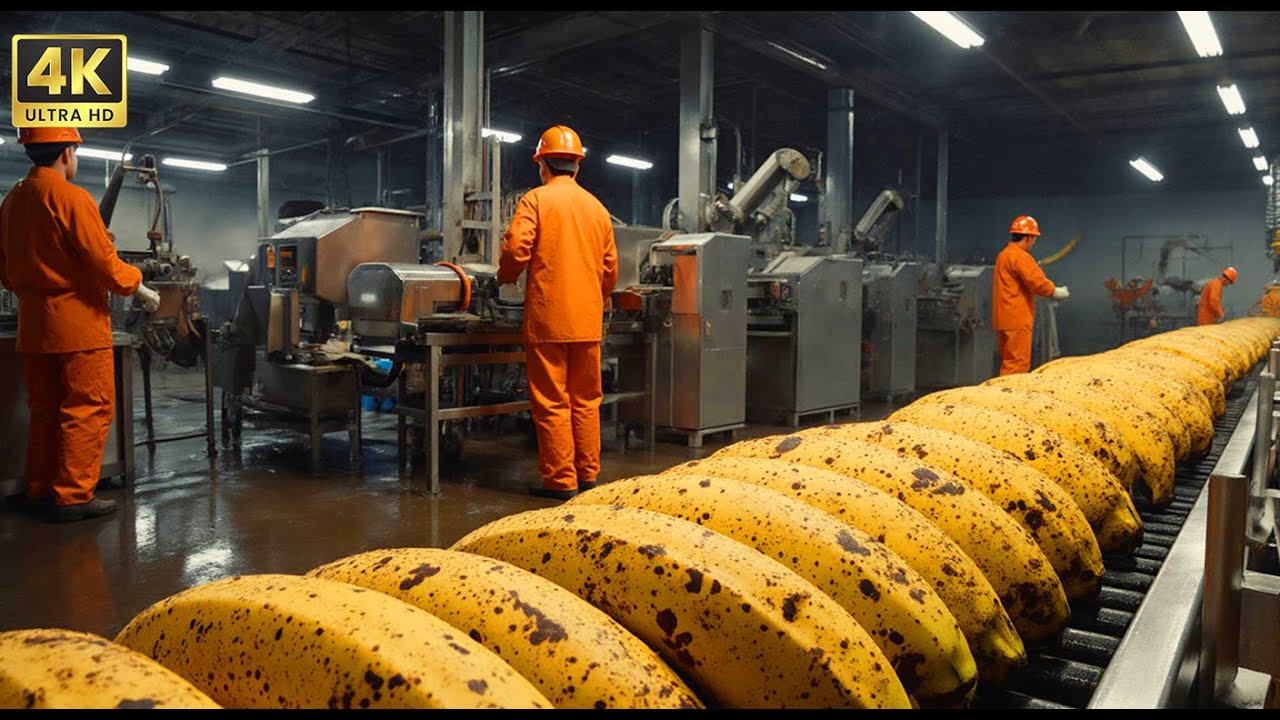 Inside a Modern Banana Processing Factory: From Fresh Bananas to Premium Banana Extract 🍌🏭