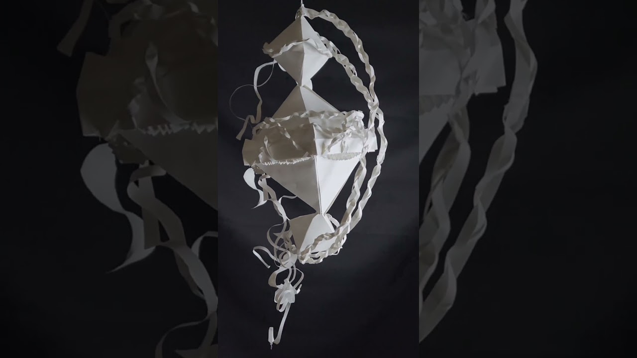 Proud of Sculpture students! These paper abstract sculptures are inspiring.  #teacher #abstractart