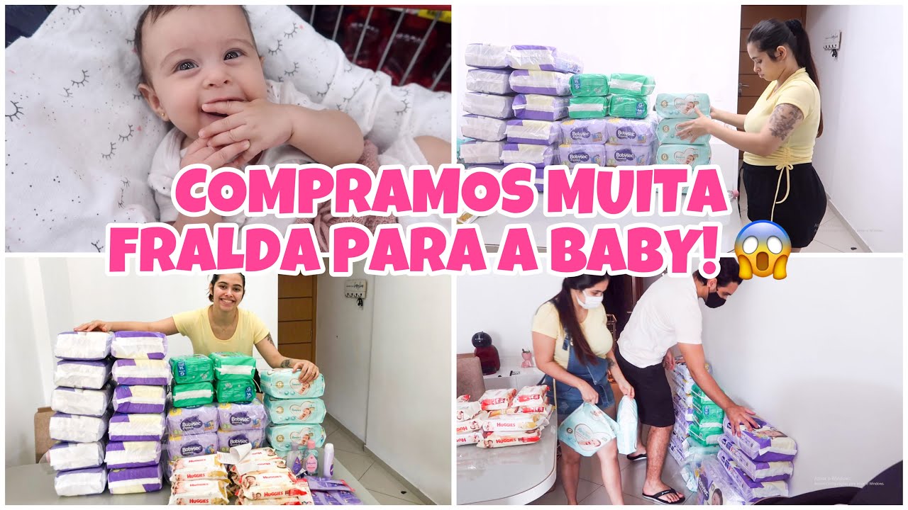 COMPREI MUITAS FRALDAS PARA A BABY! 😱 QUANTO GASTAMOS? FIQUEI SEM ACREDITAR! 😍 | Lidiane Pícculi