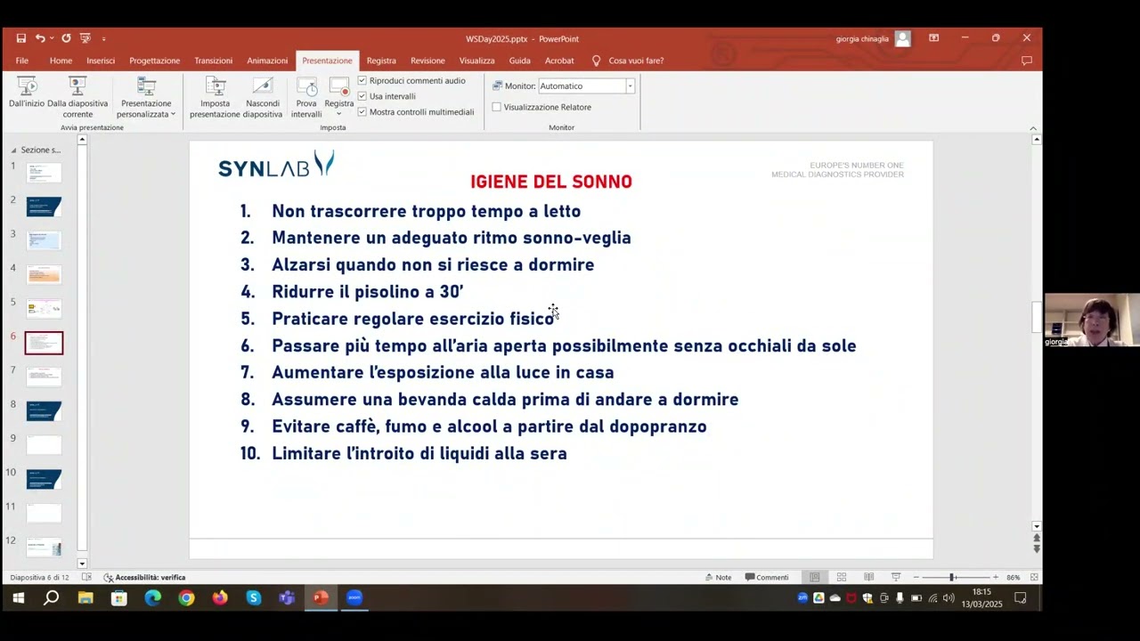 Spritziamo di Salute - Webinar “DORMI BENE, INVECCHIA MEGLIO” 13/03/2025