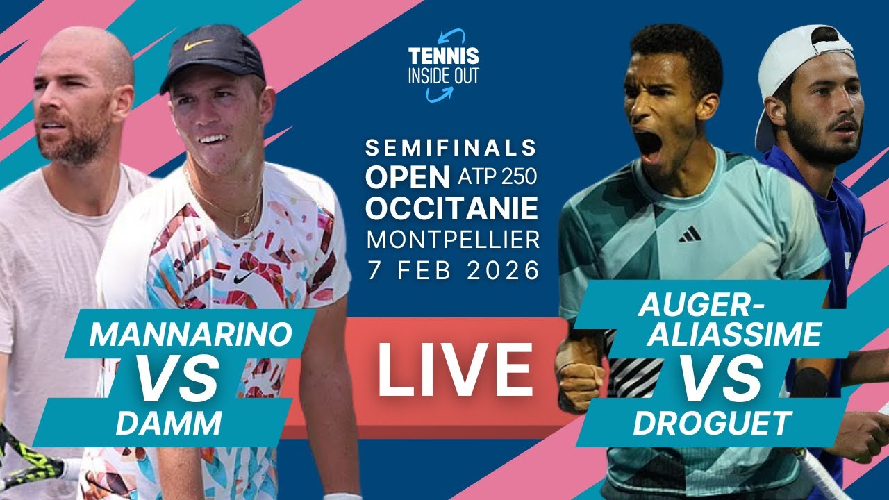 Mannarino vs Damm followed by, Auger-Aliassime vs Droguet  - Open Occitanie 2026
