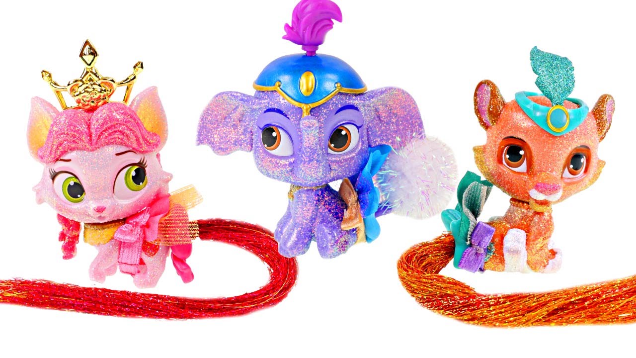 Disney Princess Palace Pets Whisker Haven Glitzy Glitter Friends Dolls Unboxing by DCTC