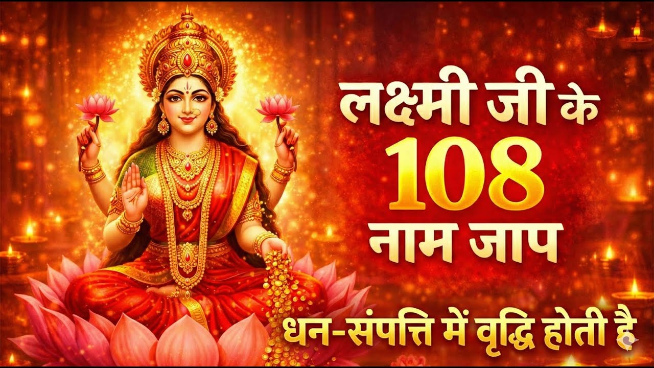 लक्ष्मी के 108 नामों का जाप | Lakshmi 108 Names Chanting | Wealth & Prosperity