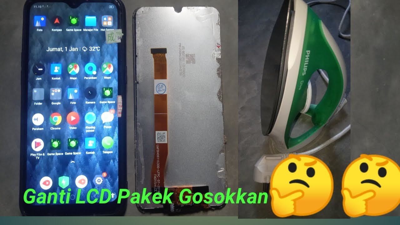 Cara Membuka LCD Realme C2