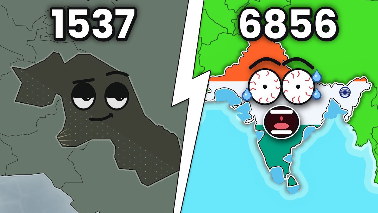 Evolution of India 3000 BC - 10000 (Map Animation)