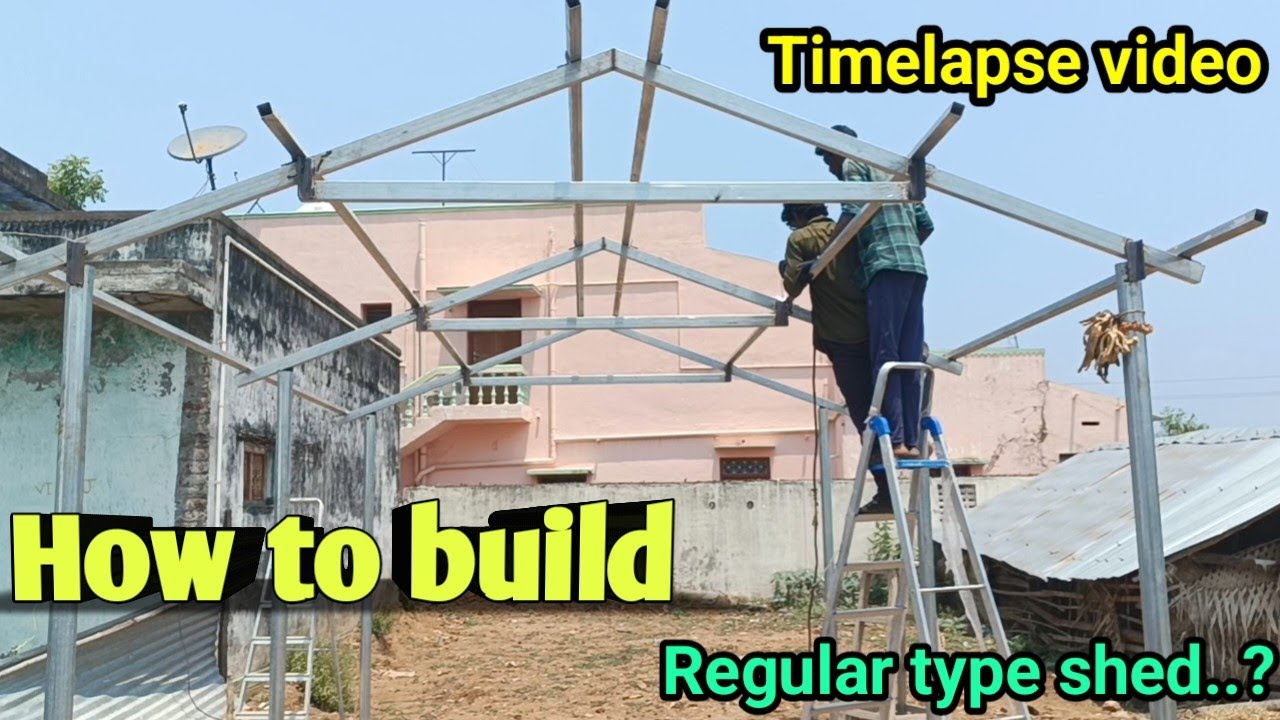 How to build small shed || fabrication #fabrication #welding