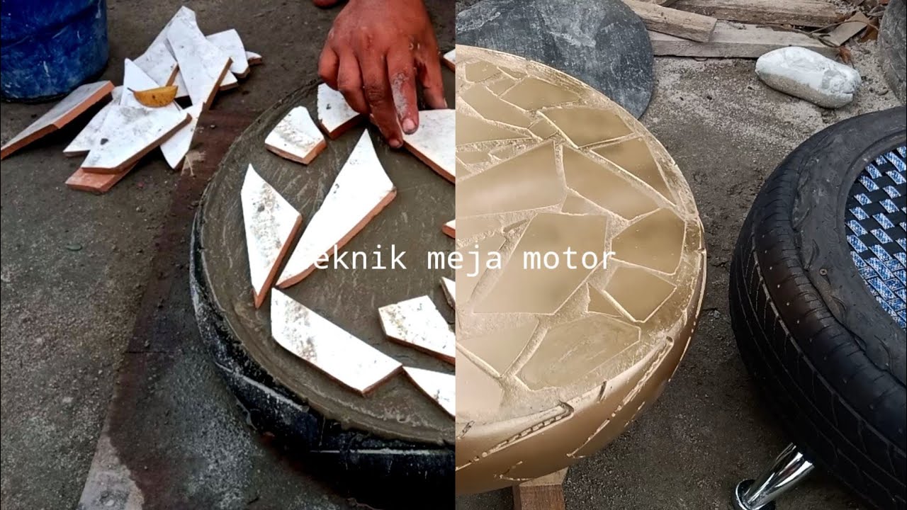 Meja keren dari ban bekas