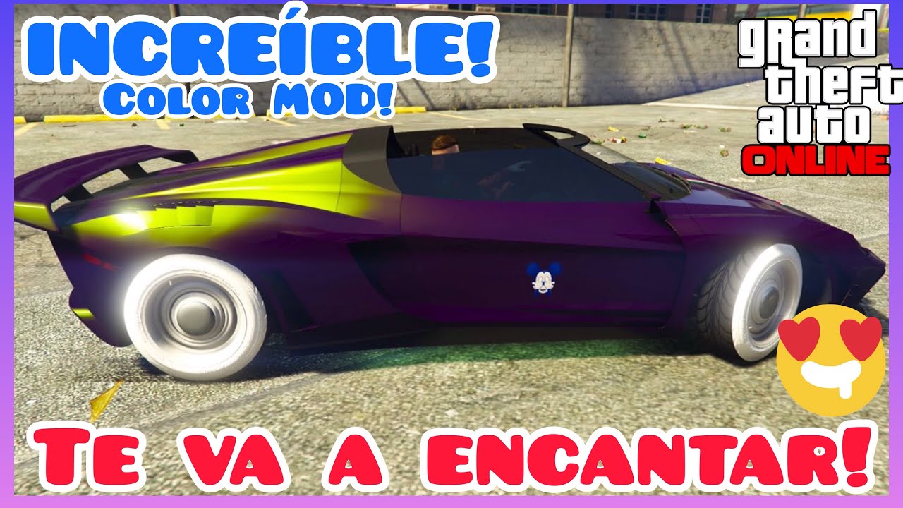 INCREIBLE COLOR PURO EXCLUSIVO MOD - COMO MODEAR COLORES DE CREW - GTA 5 ONLINE- PS4 - Xbox ONE Y PC