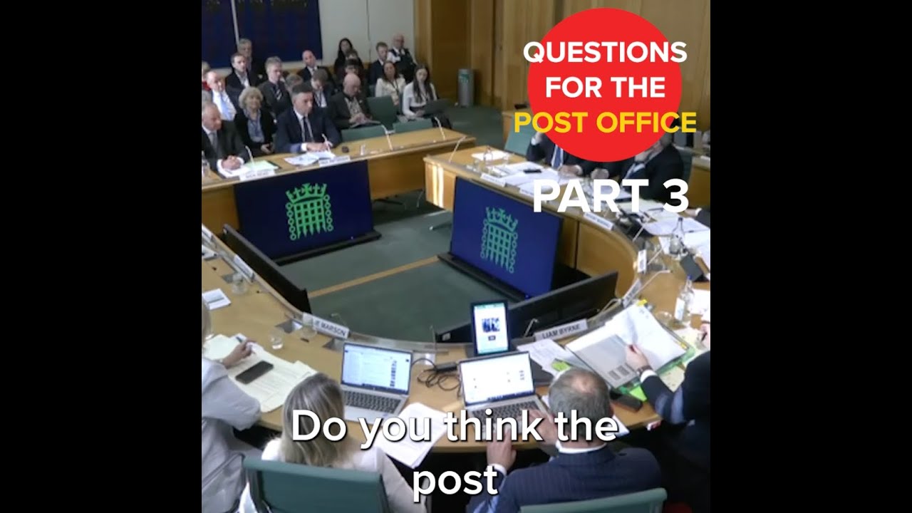 Antony Higginbotham Quizzes Post Office CEO - PART 3
