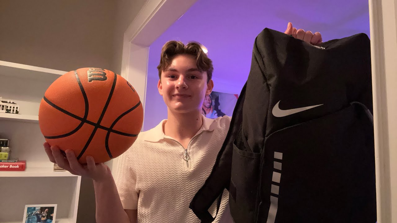 ASMR what&rsquo;s in my basketball bag (whispering, tapping, etc.)