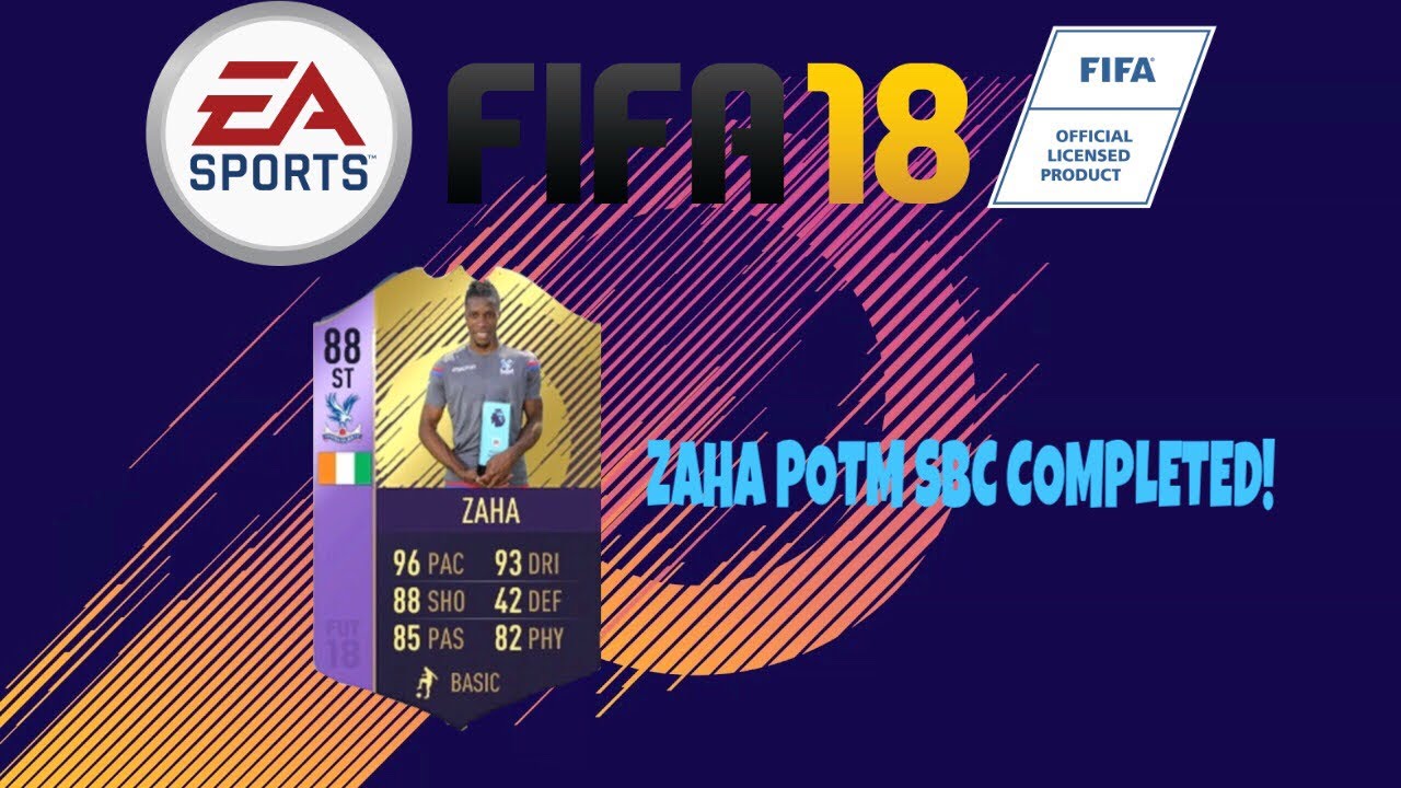 FIFA 18 POTM ZAHA SBC UNLOCKING