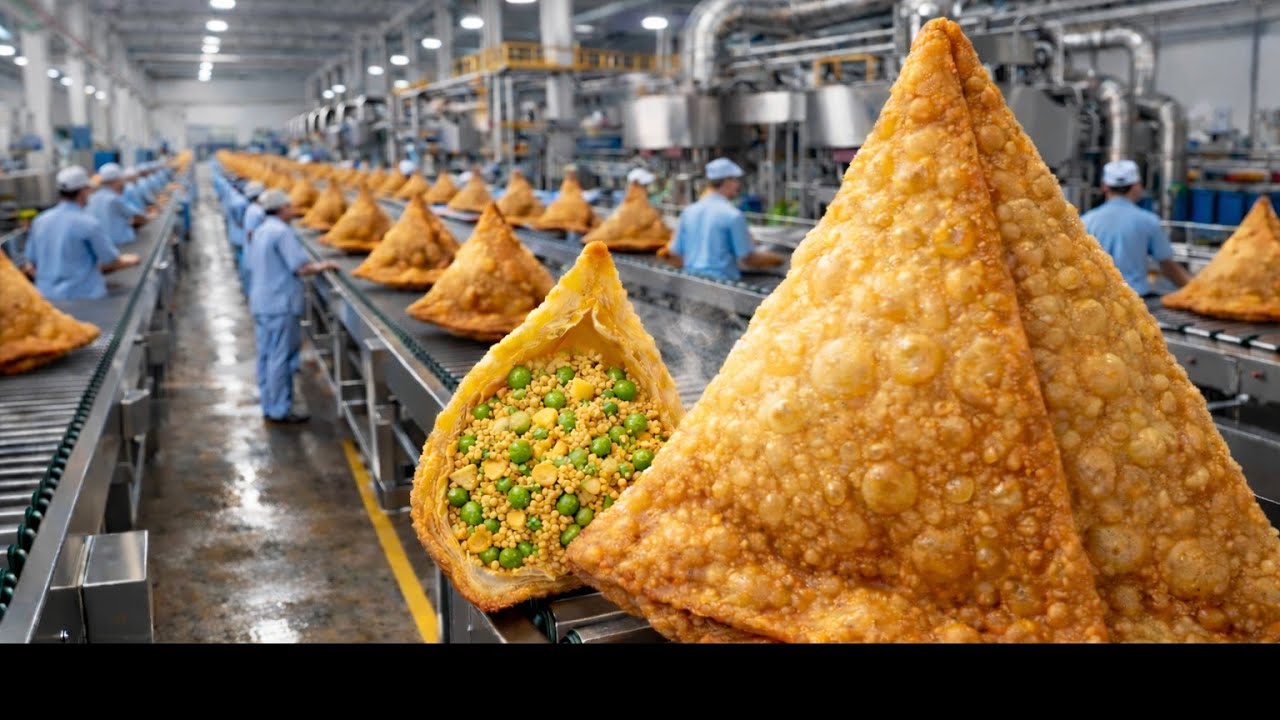 Inside A Modern Samosa Factory | This Is How Crispy Samosas Are Made : Full Process