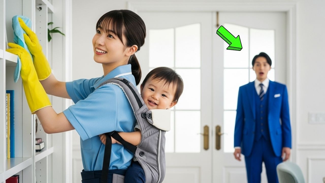 億万長者の父親は、いつもより早く家に戻った。 そして、これまでベビーシッターたちに噛みついてばかりいた自分の赤ちゃんが、 新人のシッターにだけは微笑みかけているのを見て、衝撃を受けた。