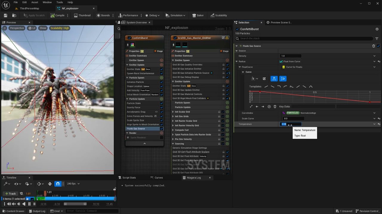 Unreal 5.2 Niagara Fluid