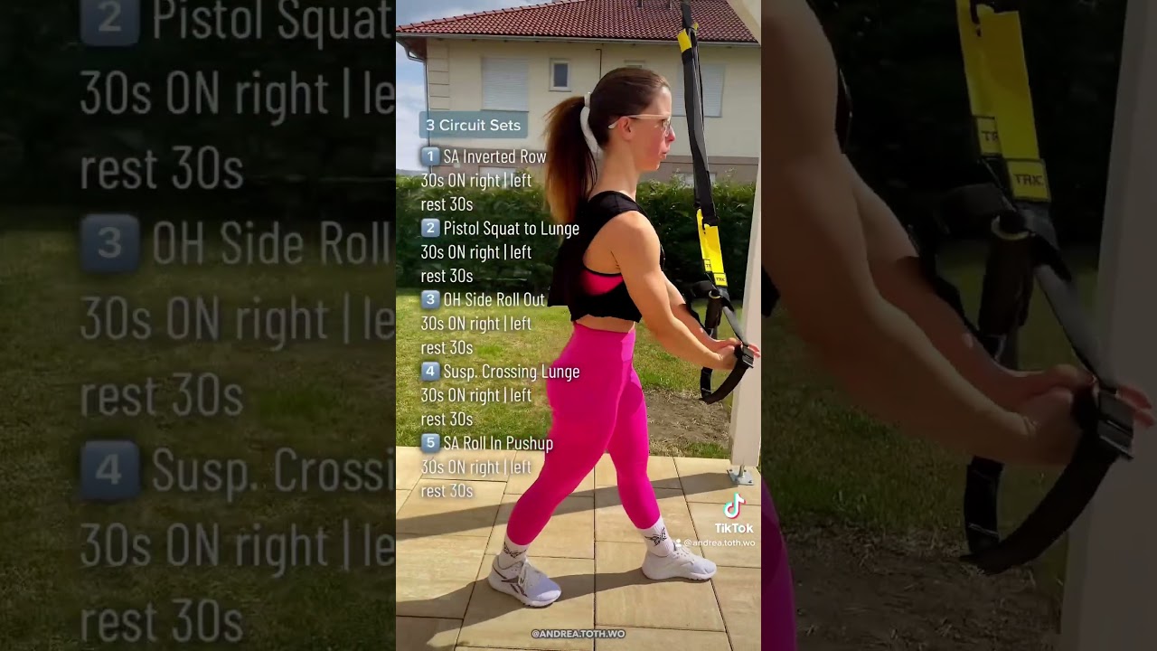 TRX Full Body AMRAP Workout - #andreatothtrx #trxworkout #trxfullbody