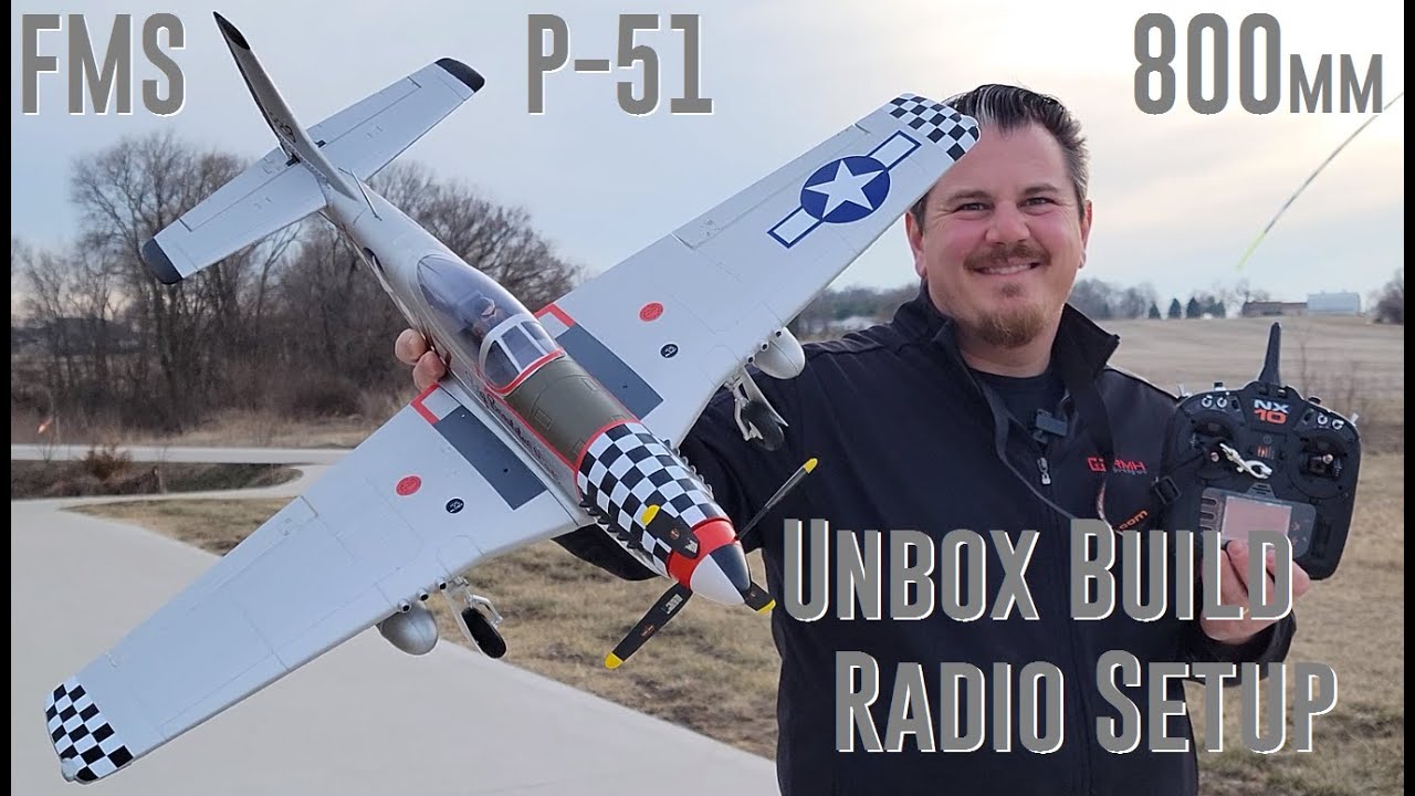 FMS - P-51D V2 - 800mm - Unbox, Build, & Radio Setup