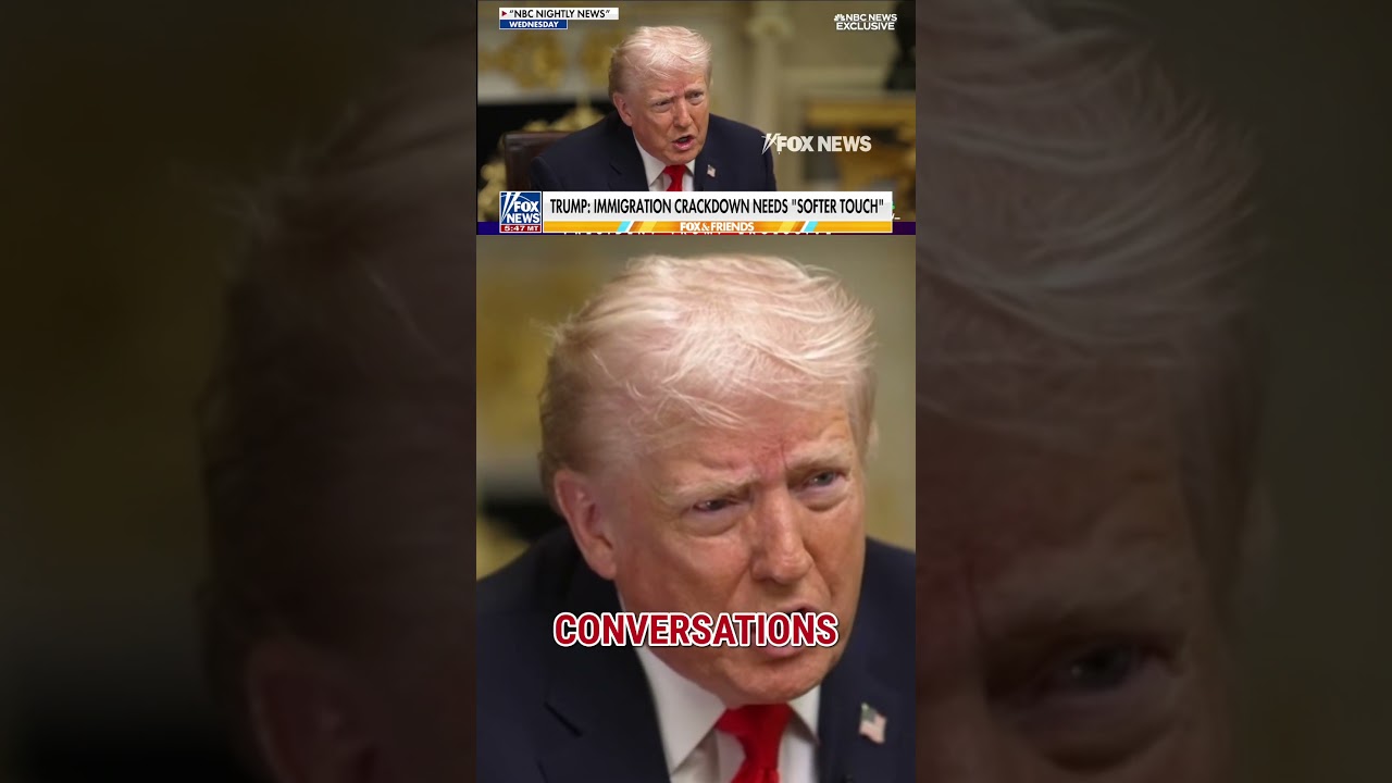 Trump PIVOTS on ICE raids: 'SOFTER TOUCH' #shorts