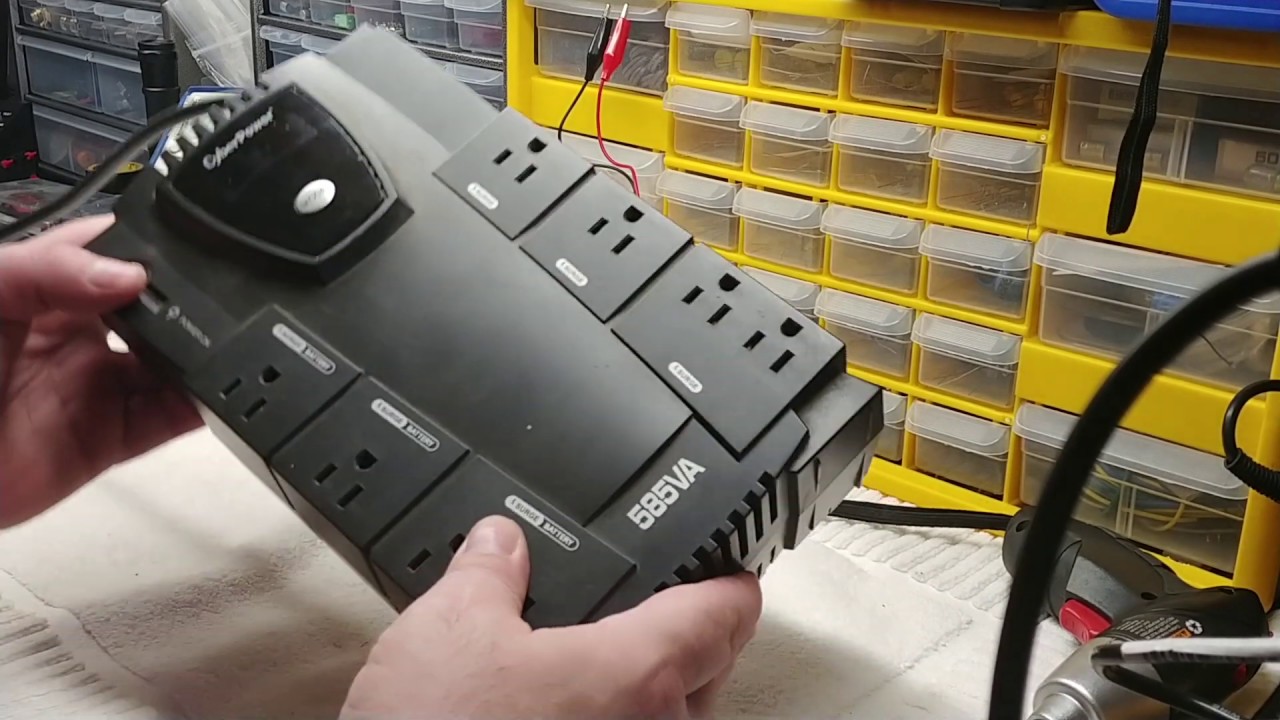 Cyber Power ups battery backup model cp585lcd  continuous double beeping repair fix