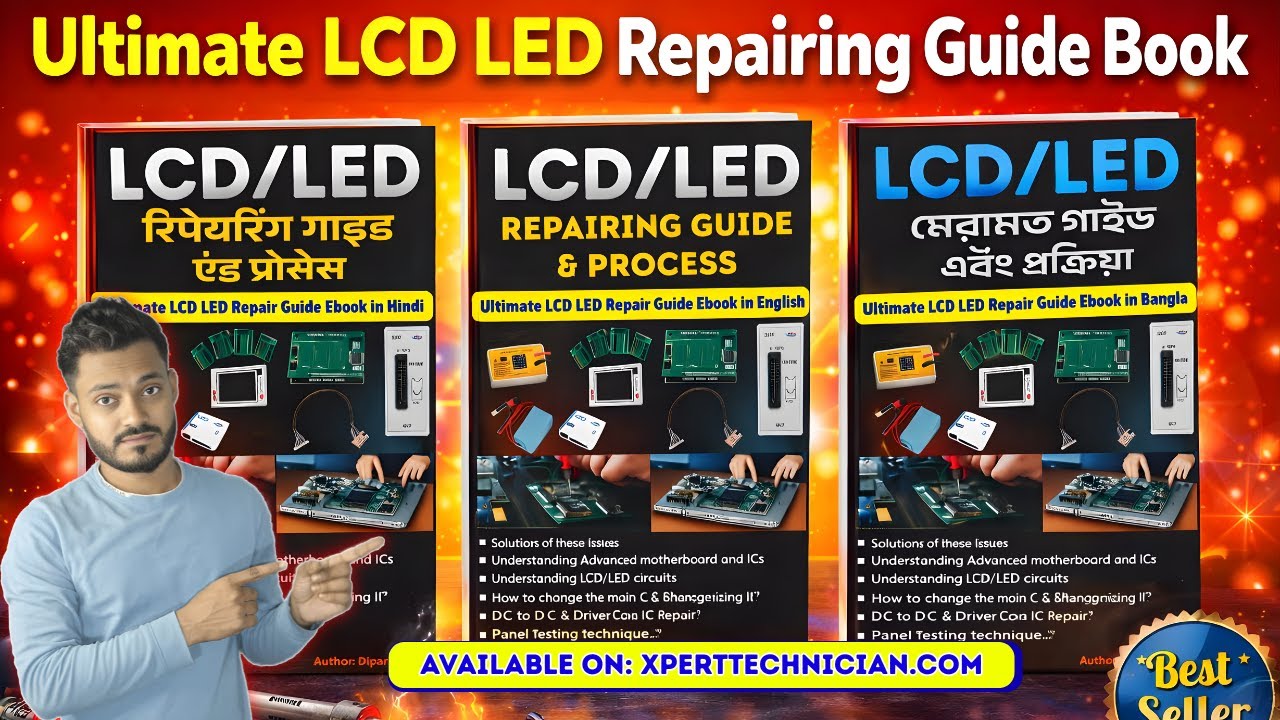NEW LCD LED Repairing Guide and Process Ebook | Ultimate lcd led tv repairing guide book