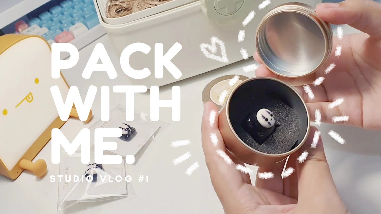 pack orders with me | small business | studio vlog #01 | indonesia