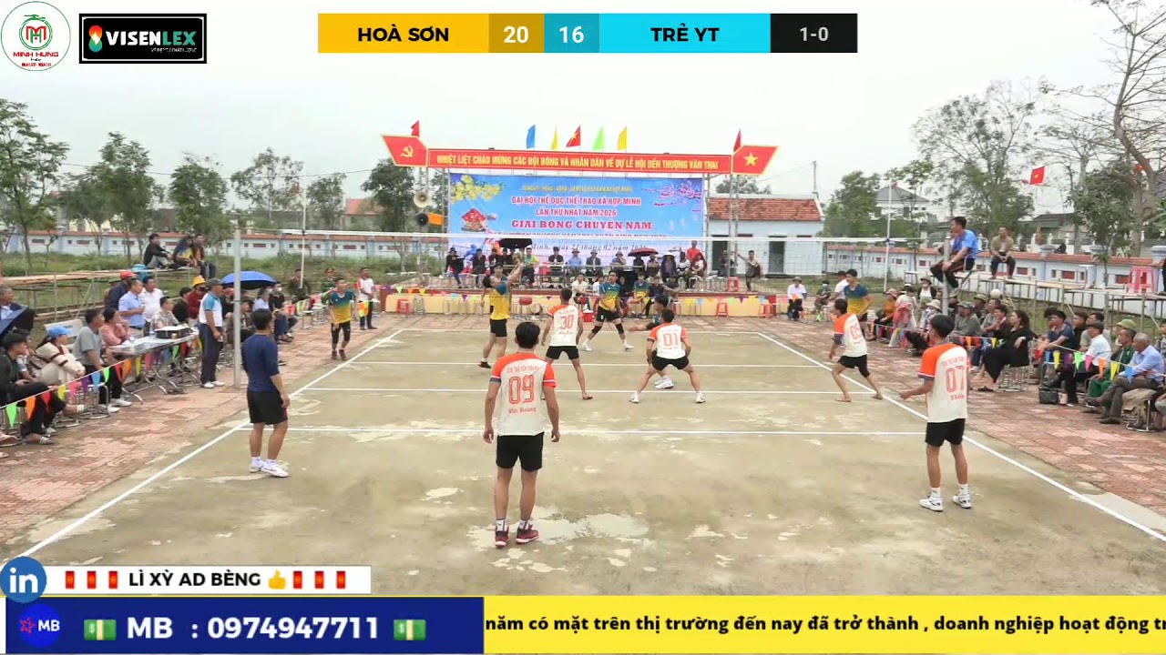 🔴 HOÀ SƠN ( Tuấn Huy , Quang Lô , Dũng Nhỏ ) vs TRẺ YÊN THÀNH