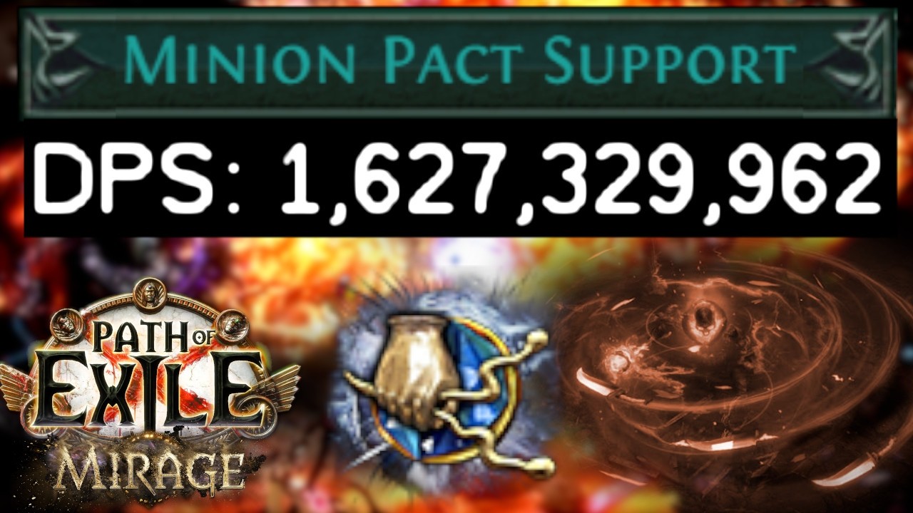 1.5+ BILLION DPS | Minion Pact Blade Vortex Chieftain marauder build in 3.28 POE