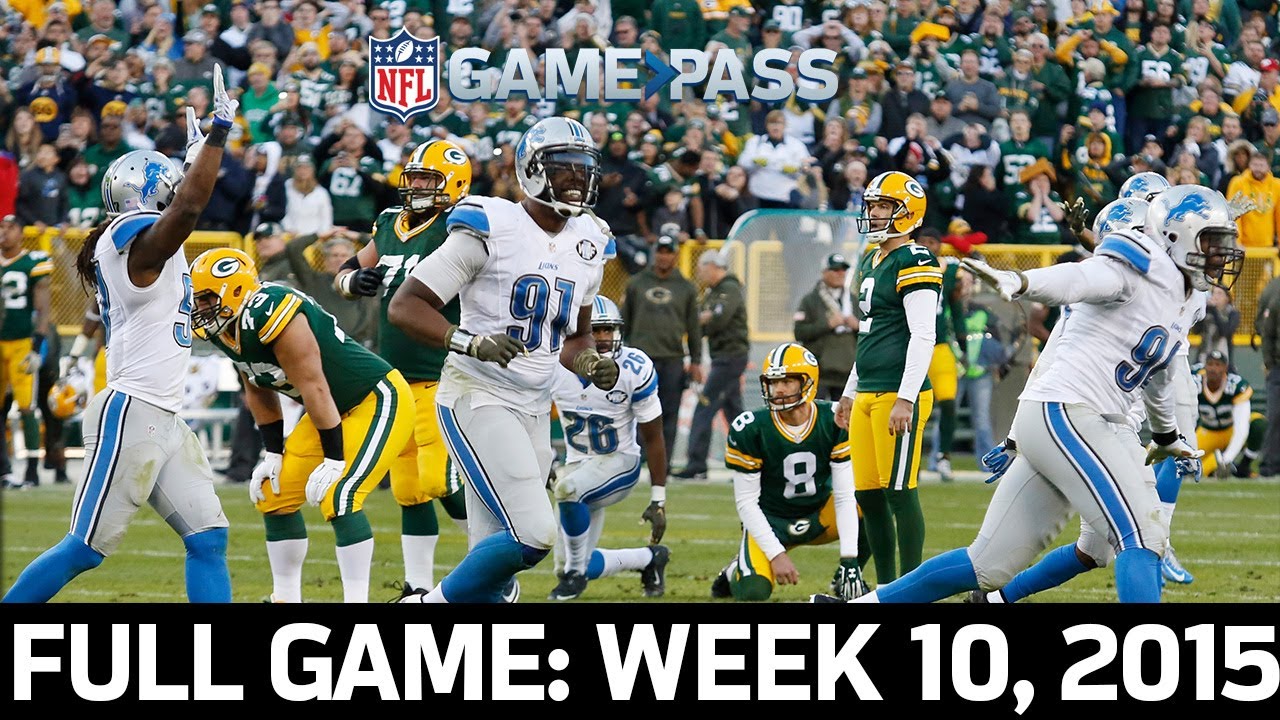Lions First Win at Lambeau in 24 Years! Lions vs. Packers 2015, Week 10 FULL GAME