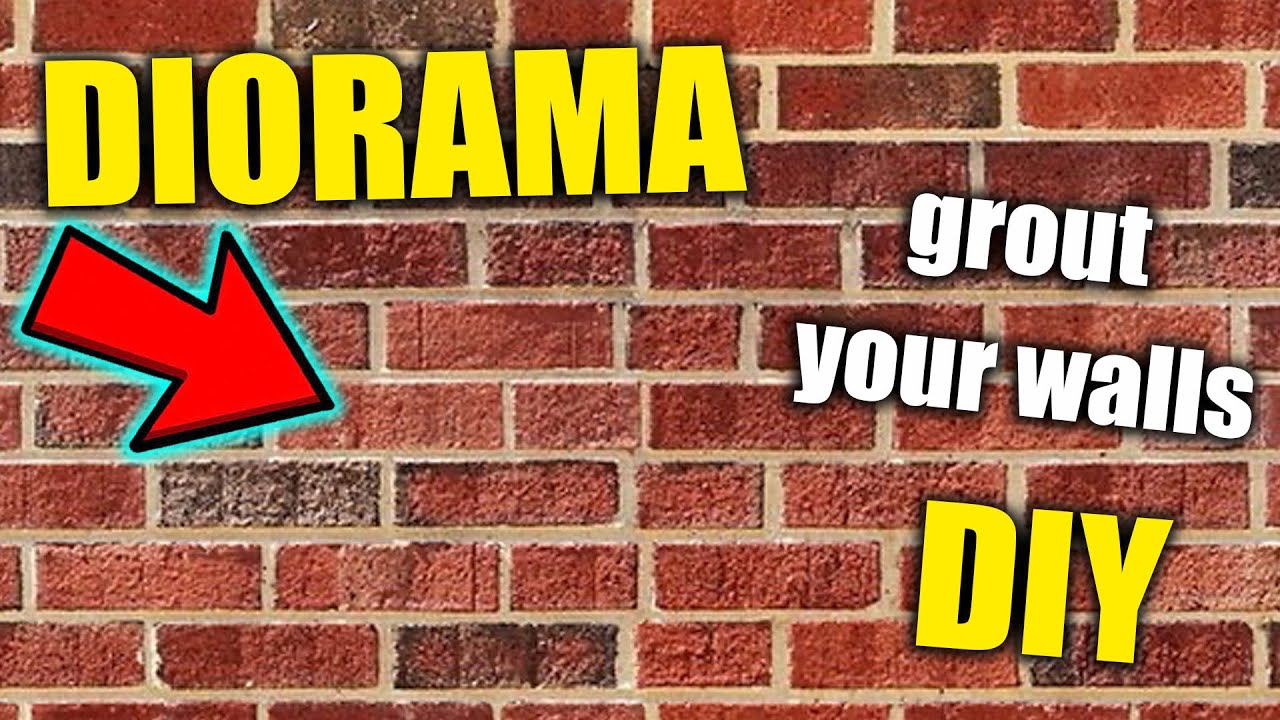 TUTORIAL: ENHANCE YOUR DIORAMA ( BRICK WALL GROUT ) DIY