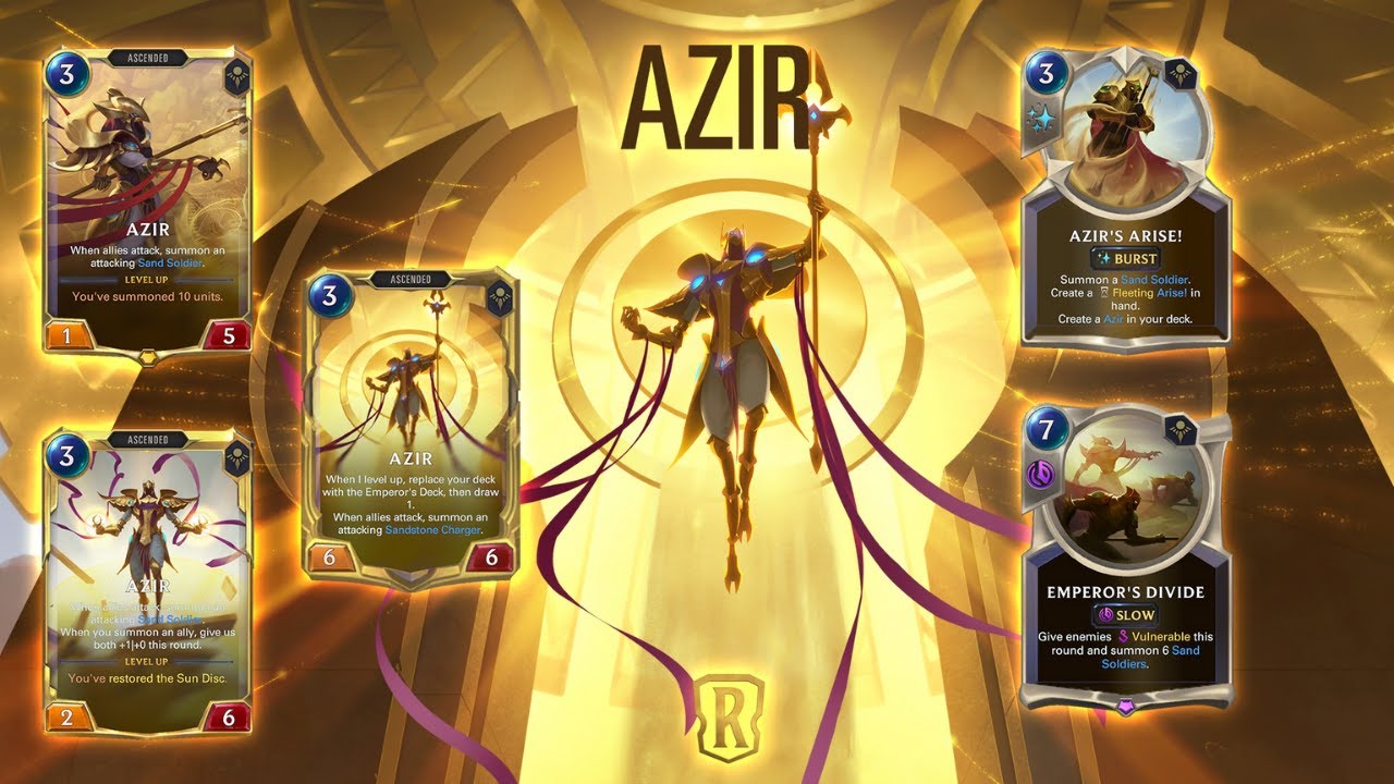 AZİR VE İMPARATORLUK DESTESİ BROKEN! Azir Tepki ve İlk İzlenim [Legends of Runeterra]