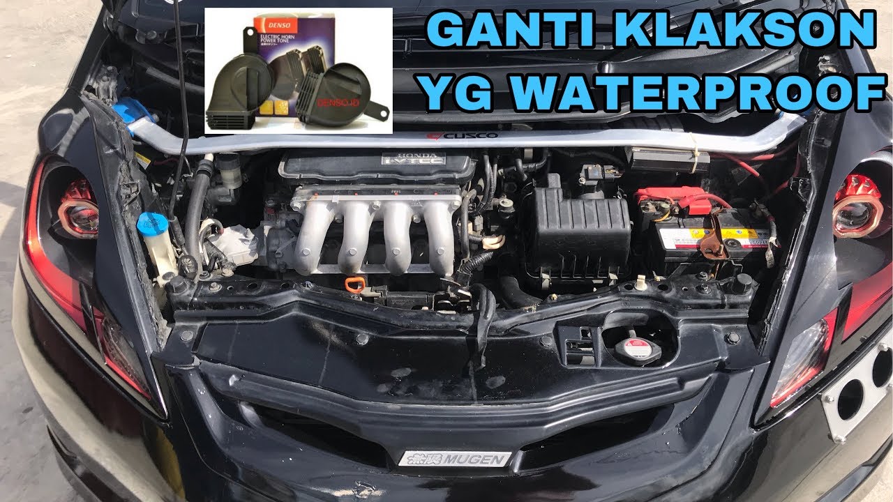 GANTI KLAKSON HONDA JAZZ RS YG WATERPROOF... #DENSO KEONG