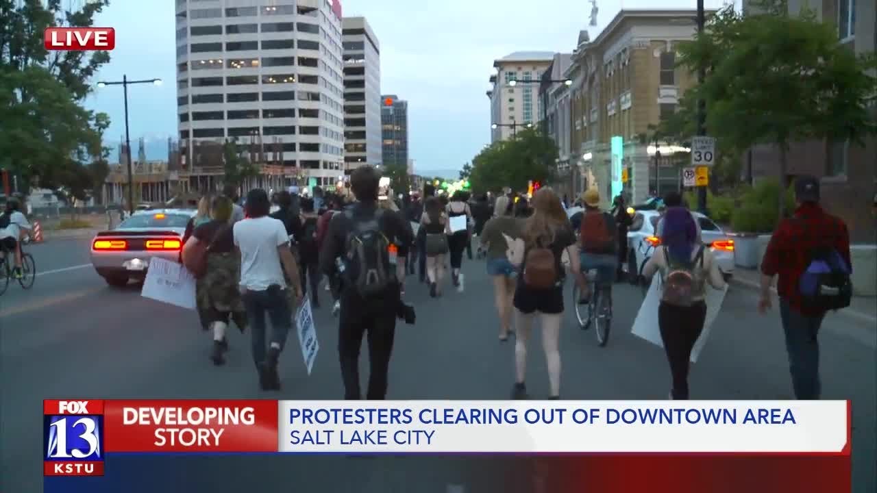 Protesters march down SLC streets after rally