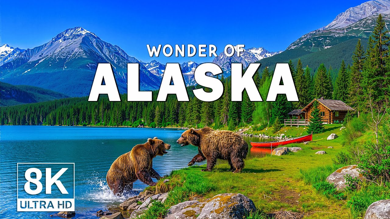 Wonders of Alaska – Discover Glaciers, Mountains, and Northern Lights | Travel Video 4K
