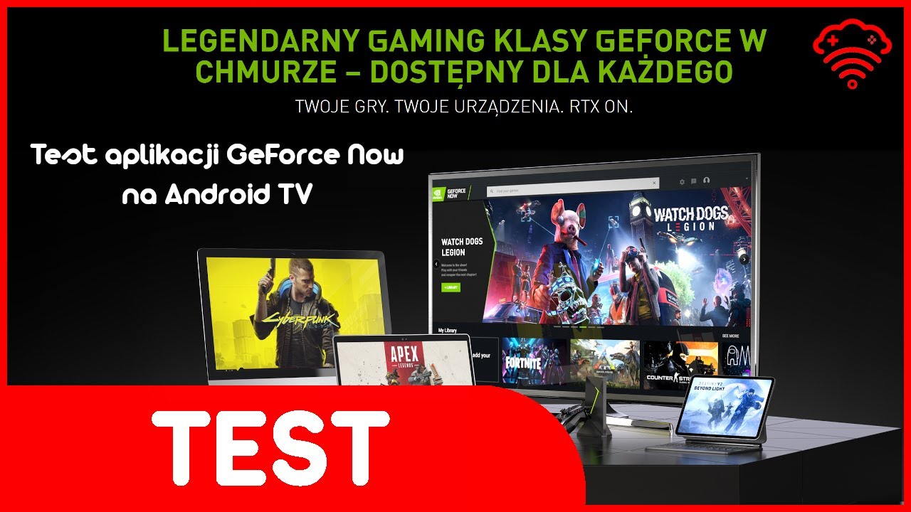 GeForce Now na telewizorze - test aplikacji Android TV.