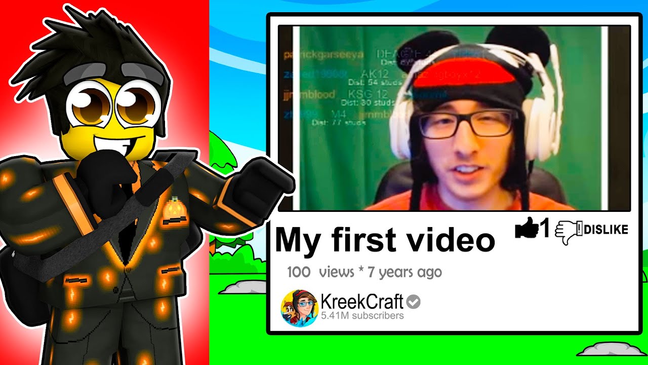 Reacting To Roblox YouTubers First Videos!