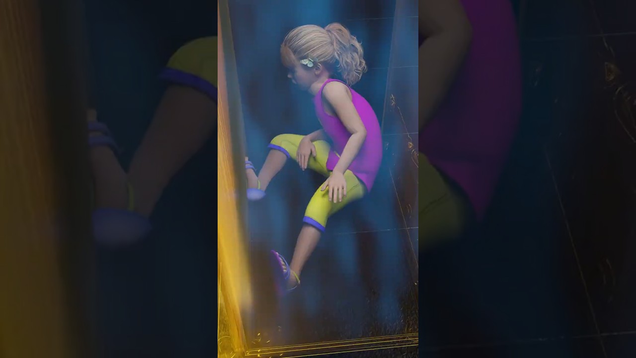 A girl trapped inside a locked refrigerator #shorts