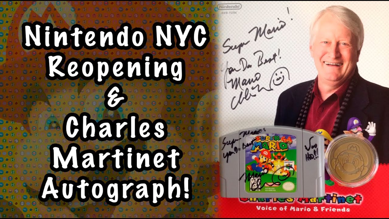 Nintendo NYC reopening and Charles Martinet Autograph session!