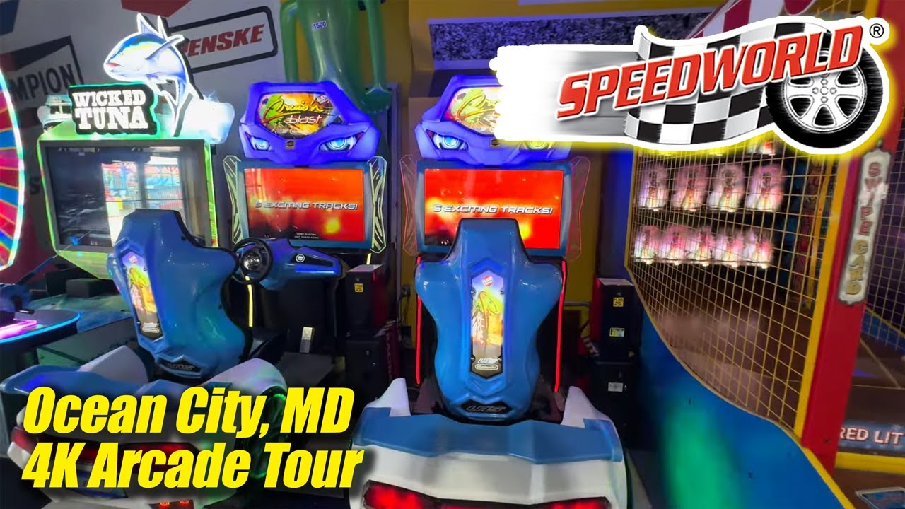 SpeedWorld (Ocean City MD), 4K arcade walkthrough & tour, September 2024