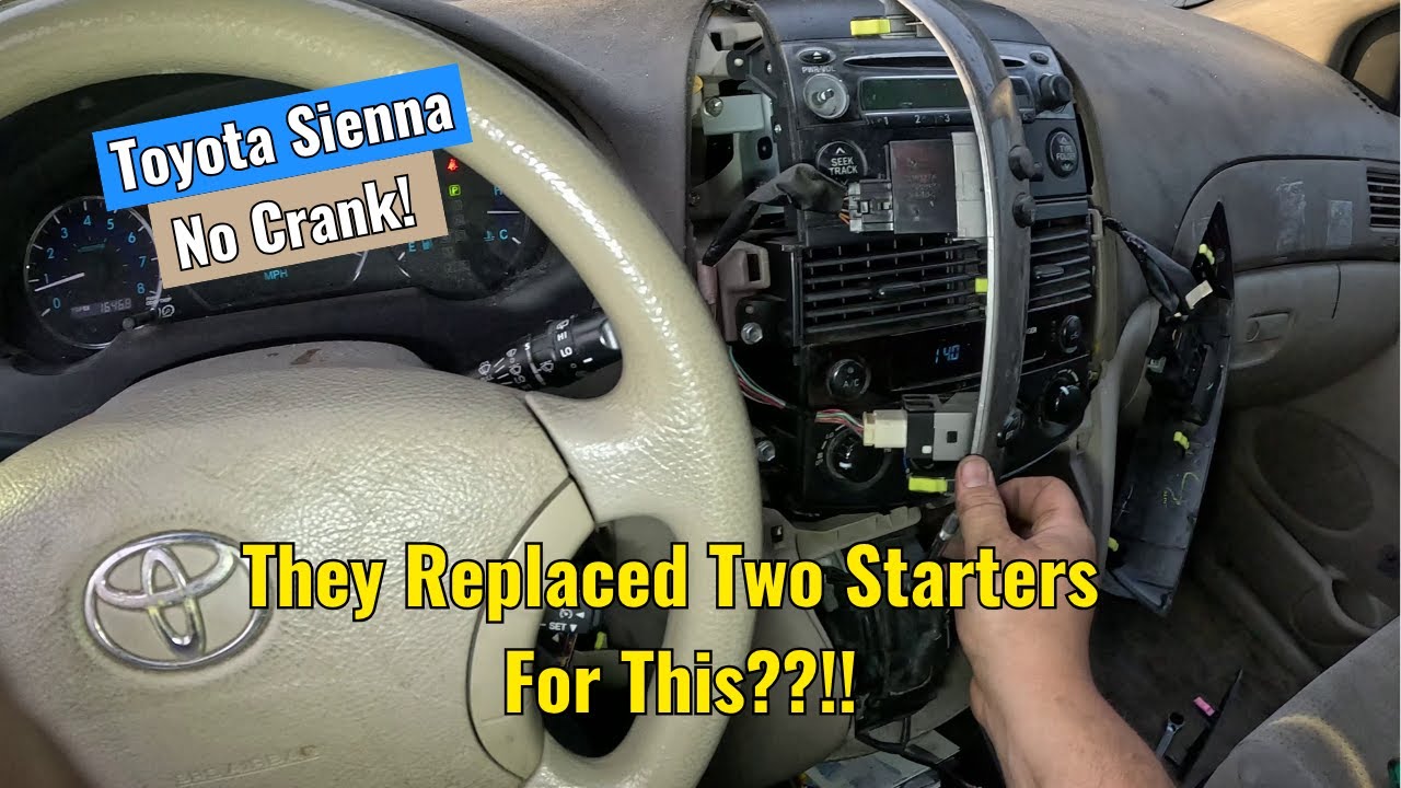 Toyota Sienna No Crank! They Replaced Two Starters For This??